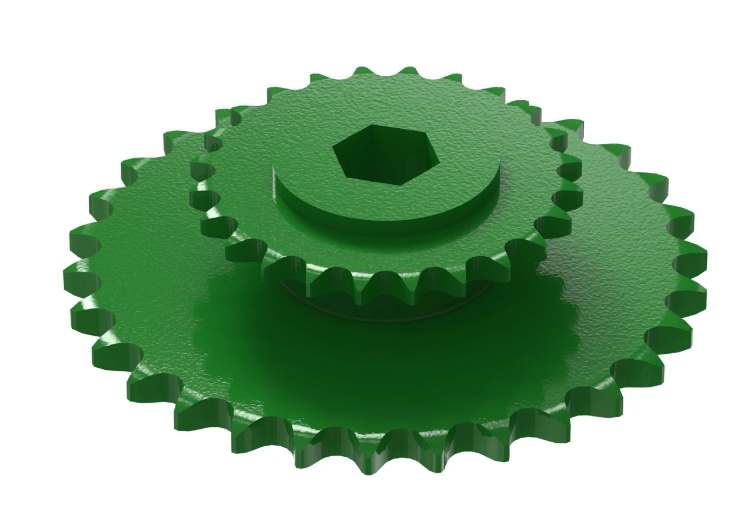 AE74598 Pignon à double chaîne, 24 et 30 dents pour tracteur John Deere