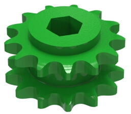 AE74597 Pignot à chaîne double 13 dent pour tracteur John Deere