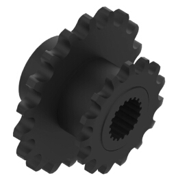 AH115267 Pignet de chaîne, 15 et 18 dents pour tracteur John Deere
