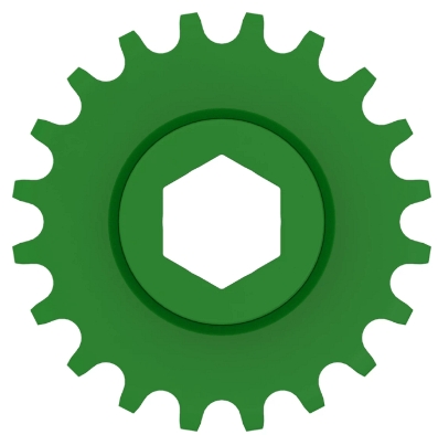 AH130572 Lower Tailings Auger Chain Sprocket For John Deere Tractor