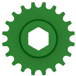 AH130572 Lower Tailings Auger Chain Sprocket For John Deere Tractor