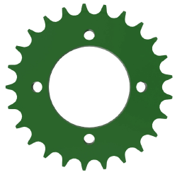 Pignon de chaîne E86317, 25 dents pour le tracteur John Deere